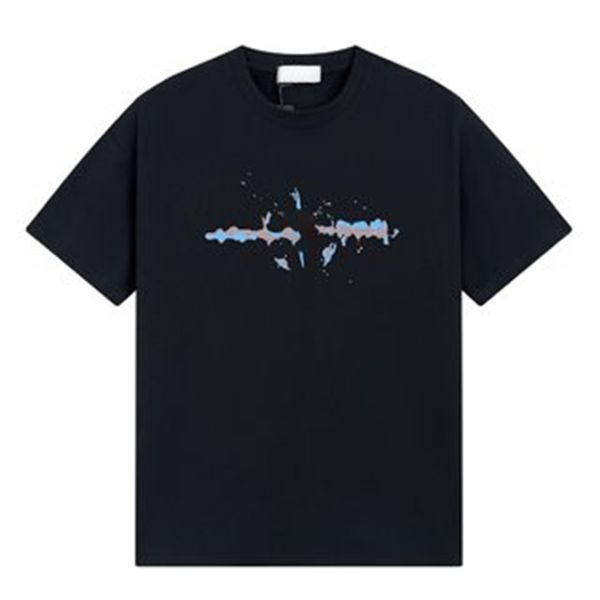 Camisetas estampadas de manga corta para hombre, camiseta con logotipo de brújula, amantes, mangas cortas de algodón W651 #