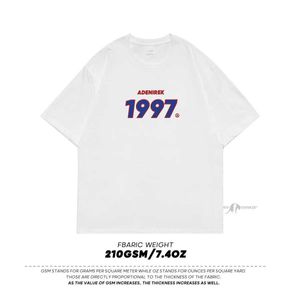 Heren T-shirts Privathinker 1997 Letter Gedrukte heren T-shirt Oversized casual t shirts voor mannelijke zomer unisex 5xl korte slve ts y240516