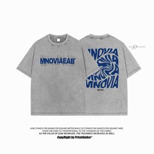 T-shirts masculins privathinker-camiseta punk para homens e Mulheres Camiseta de Algodo Tops Batik Camisetas Soltas Manga Curta Tamanho Grande Y2k Rua Vero H240425