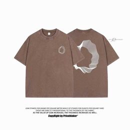 T-shirts voor heren privathinker-tops lavados batik masculinos e femininos camiseta grica de manga Curta Marca feminina extragrande moda harajuku 2024 H240425