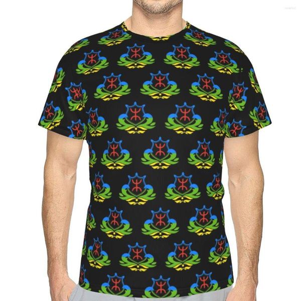 Camisetas para hombre Promo Amazigh Gráfico colorido Norte de África Bereber Regalo Camiseta Camiseta premium Estampado de bandera Tops Camisetas