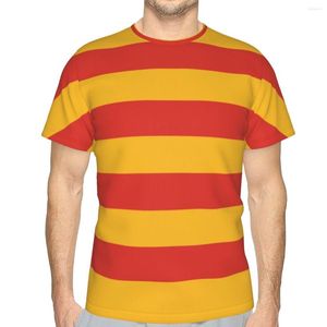 T-shirts pour hommes Promo Baseball Catalogne Drapeau Cadeau T-shirt Drôle Graphique Chemise Imprimer Blague R333 T-shirts Tops Taille Européenne