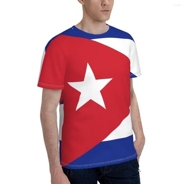 Camisetas de hombre Promo Bandera nacional de Cuba Versión HD auténtica Camiseta gráfica Camiseta fresca Estampado de humor Tops Camisetas Tamaño europeo