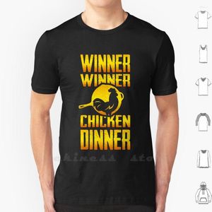 Heren t shirts pubg shirt aangepaste ontwerp print speler slagveld onbekende onoverwinnelijke winnaar kip dinnner