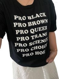 Heren t shirts pudo unisex pro zwart bruine queer queer queer queer queer t-shirt mensen mensenrechten tee lgbtq pride shirt