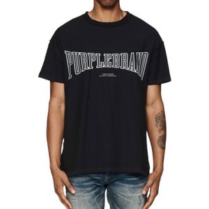 Camisetas para hombre Marca púrpura Camisetas a la moda para hombre Camisetas con estampado de letras Camisetas de algodón Manga corta suelta