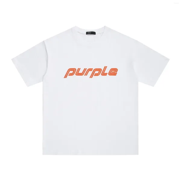 T-shirts pour hommes T-shirt de marque violette 2024 T-shirts de rue d'été