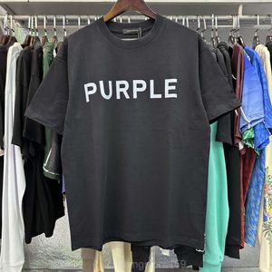 T-shirts voor heren Purple Brand T-shirt Maat Grote Designer T Tees Mens T-shirt Homme Shirts Women Loose Clothing Luxe ontwerpers Korte mouw Spring Summer Tide T-shirt