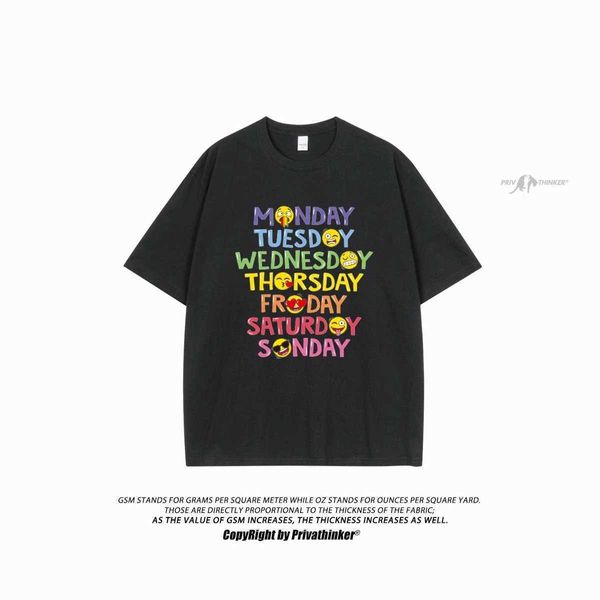 T-shirts masculins T-shirt Cotton T-shirt hommes Baggy T-shirt Short Seve ma Funny Expression Graphic Tops Vêtements d'été Harajuku Strtwear H240508