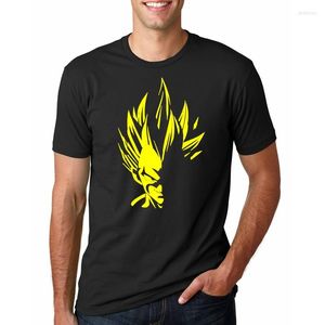 T-shirts pour hommes Qualité Hommes Vegeta Into Light Shirt Vêtements Homme Coton Abstrait Tee À Manches Longues Pour Adulte