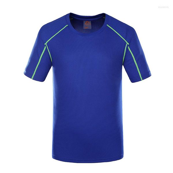 Camisetas de secado rápido para hombre, camiseta de manga corta para hombre y mujer, camiseta de compresión para entrenamiento, Crossfit, Fitness, ajustada, informal, camisetas de marca de verano K157