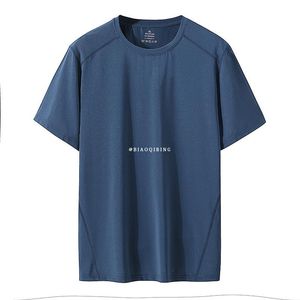 T-shirts pour hommes Séchage rapide Sport T-shirt Hommes 2021 Manches courtes Été Casual Mesh Cotton Plus OverSize 6XL 7XL 8XL Top Tees GYM Tshirt Clothe