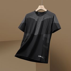 T-shirts pour hommes T-shirt de sport à séchage rapide pour hommes à manches courtes été décontracté imprimé plus grand 3XL T-shirt Premium 230403
