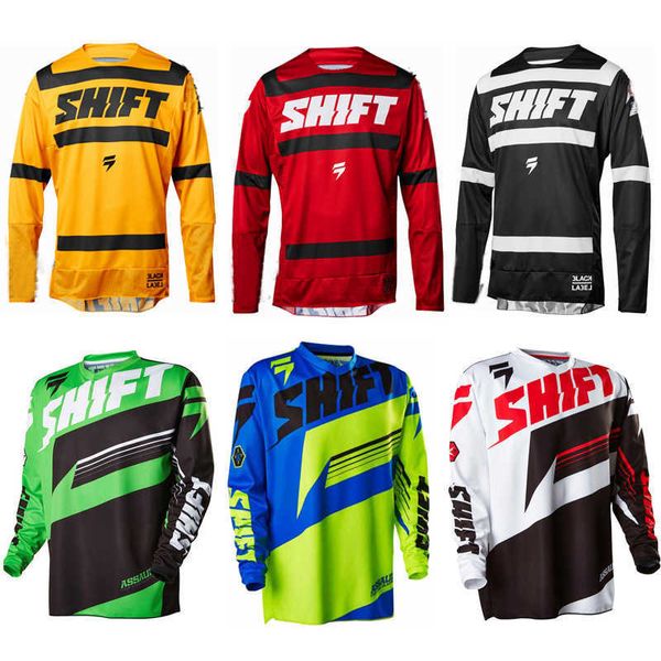 Camisetas para Hombres Secado Rápido Descenso Rápido Primavera Y Otoño Camiseta Superior De Manga Larga Ciclismo Al Aire Libre Bicicleta De Montaña Traje De Equipo De Motocicleta Todoterreno