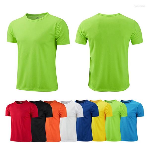 T-shirts pour hommes Col rond à séchage rapide T-shirt de sport Gym Fitness Shirt Trainer Running Hommes Vêtements de sport respirants Service de classe