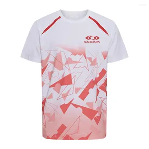 T-shirts pour hommes Formation à séchage rapide 2024 Uniformes de badminton T-shirt de tennis de table Vêtements Femmes Sports respirants à manches courtes