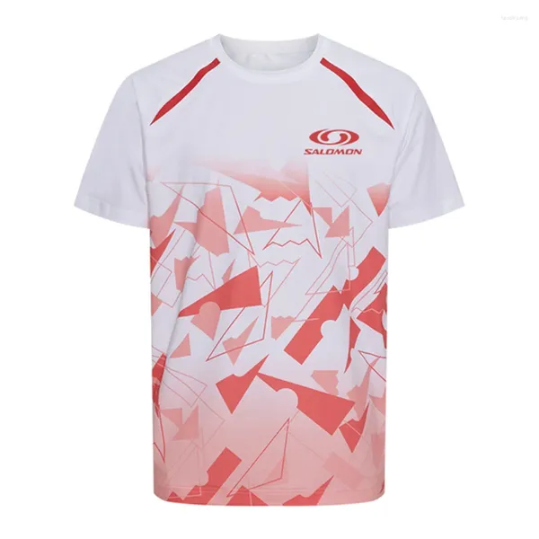 Camisetas para hombre, entrenamiento de secado rápido, uniformes de bádminton, camiseta de tenis de mesa, ropa para mujer, deportes transpirables de manga corta, 2024