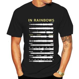 T-shirts pour hommes Radiohead - In Rainbows - Onde sonore T-shirt Radiohead ok ordinateur oknotok onde sonore onde sonore album de musique alternative 230422