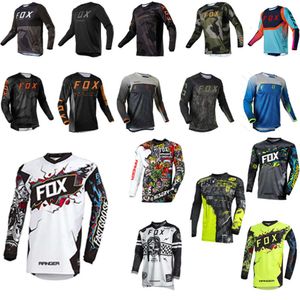 T-shirts voor heren Ranger Fox Motorcycle Mountain Bike Team Downhill Jersey MTB Offroad DH MX Bicycle Locomotive Shirt Cross Country R1BP
