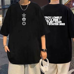 T-shirts pour hommes Rapper Destroy Lonely Alyx T-shirt imprimé double face Hommes Hip Hop Rap T-shirt Homme Street Shirt Hommes T-shirts en coton surdimensionnés