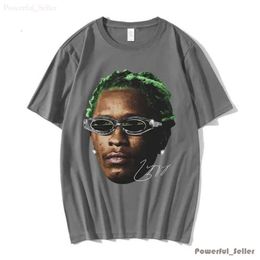 T-shirts masculins rappeur Young Thug Graphic T-shirt Men Femmes Fashion Hip Hop Street Style Tshirt Summer Casual Short à manches