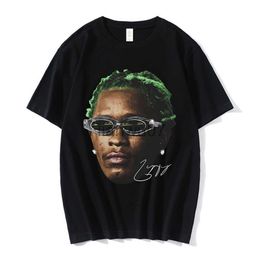 Camisetas de hombre Rapper Young Thug Graphic T Shirt Hombres Mujeres Moda Hip Hop Street Style Camiseta Verano Casual Manga corta Camiseta de gran tamaño J230705