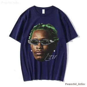 T-shirts voor heren rapper Young Thug Graphic T-shirt Men Vrouwen Fashion Hip Hop Street Style T-shirt Zomer Casual T-shirt met korte mouwen overhemd oversized palmhirt 1080