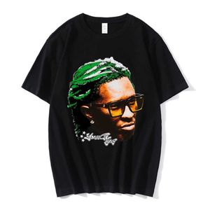 T-shirts masculins rappeur Young Thug Graphic T-shirt Men Femmes Fashion Hip Hop Street Style Tshirt Summer Casual Short à manches