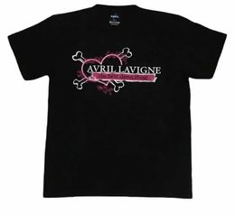 T-shirts masculins Chanteuse rétro de design rare Avril Lavigne le meilleur putain de t-shirt des années 2000 Q240521