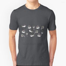 T-shirts pour hommes Rats ! Manches courtes chemise streetwear Harajuku été haute qualité t-shirts hauts Rat Rats animal de compagnie rongeur souris queue oreilles mignon