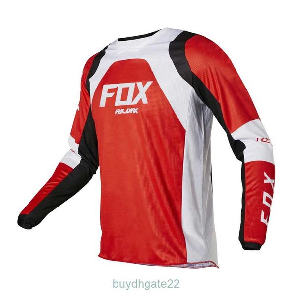 T-shirts pour hommes Raudax Fox Enduro Motocross Jersey Downhil Mountain Bike Dh Shirt MX Vêtements de moto Ropa pour garçons VTT NZ1C