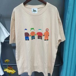 Heren T-shirts Real Photo S-south Park T-shirt Cartoon Gedrukt T-shirt 1 1 Hoge Kwaliteit Korte Mouw T-shirt One Day Ship Out T230831