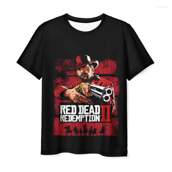 Camisetas para hombres Red Dead Redemption 2 Camisetas Juego Ropa informal con impresión 3D Hombres Mujeres Moda Camisa de manga corta de gran tamaño Camisetas para niños Tops