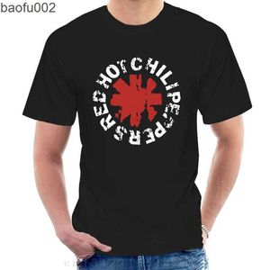 Camisetas de hombre RED HOT CHILLI PEPPERS PUNK ROCK Camiseta Hombre Mujer Camiseta de manga corta con estampado transpirable suelto Hip-hop Moda Streetwear Tops W0224