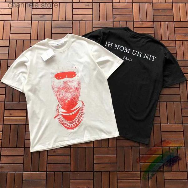 T-shirts pour hommes Masque rouge Homme Perle Imprimer IH NOM UH NIT T-shirt Vêtements Tops T-shirt en vrac pour hommes T240218