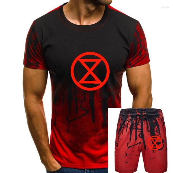T-shirts pour hommes (slogan rouge) Extinction Rebellion Shirtclimate ChangeUnisex Chemise de protestation