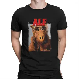 Heren T-shirts Rood T-shirt Mannen ALF De Animatieserie Cool Puur Katoen Tees Crewneck Korte Mouw Aankomst Kleding