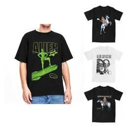T-shirts masculins Renaissance World Tour Beyonce for Men Women T-shirt Alien Superstar Tees Collier à manches courtes