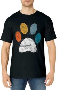 T-shirts voor heren Retro Dog Shirt Puppy Paw Gedrukte hond Paw Love Dog Paw Cute Dog Paw Harajuku Gedrukt T-shirt Regular Mens Topl2405