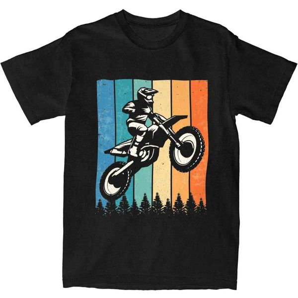 T-shirts pour hommes T-shirt à vélo de terre rétro