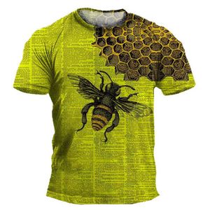 T-shirts pour hommes Retro Men T-shirt Y2K T-shirts vintage Vêtements d'été B 3D Print Mens Tshirts Strt Sports Casual Sports Tops Tops Unisexe Y240420