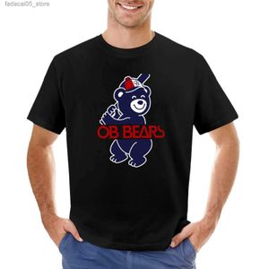 T-shirts voor heren retro ob beer home t-shirt gewone zomer kleding heren grafisch Q240426