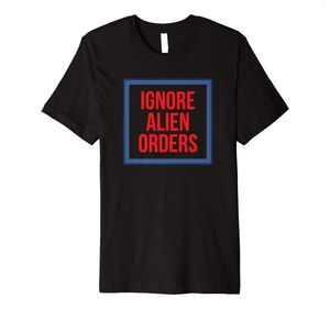 T-shirts pour hommes Retro Punk Ignore Alien Orders Clash T-shirt premium
