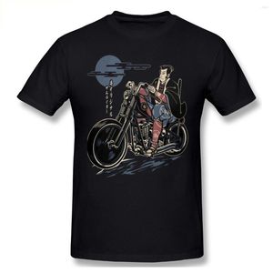 Heren t shirts retro samurai racer heren shirt groot formaat katoenen korte mouw aangepaste kleding voor