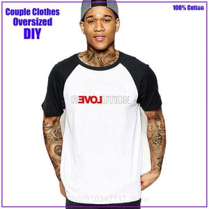 T-shirts pour hommes Révolution Love White Fashion Tops Men Shirt Friends T-shirt Vintage Tshirt Harajuku Hombre Vêtements surdimensionnés Coton