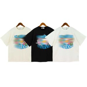 T-shirts pour hommes Rhude Luxury Brand Shirt Hommes Chemises Designer Shorts Imprimer Blanc Noir M XL Street Coton Mode Jeunes Hommes T-shirts TshirtQKUE