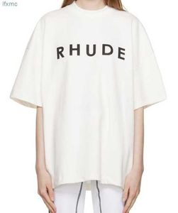 T-shirts pour hommes Rhude manches courtes Designer Mode hommes et femmes Tee-shirts surdimensionnés Rhude Shirt Us Size4JJN