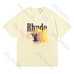 T-shirts pour hommes Rhude Sport Shirt Rude T-shirt Vêtements de mode Top Qualité High Street Chemises Shorts CP T-shirt Femmes Fitness Doux Respirant Cool Nouveau Style pour Homme S3VG