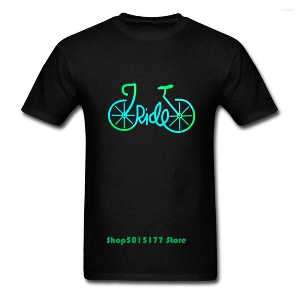 Camisetas para hombre Ride Biker Diseños en 3D Camiseta Diseñador de la marca Azul fluorescente Disfruta de la camiseta Hombres Ciclismo Regalo Camiseta BMX T-shir