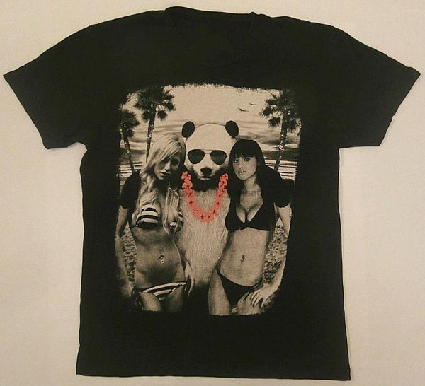 T-shirts pour hommes Riot Society Shirt S Small Panda Girls Beach Swag Sexy Party College Top Quality Cotton Casual